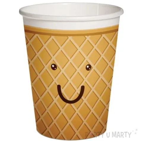 kubeczki papierowe lodowe wafelki paw 250 ml 10 szt