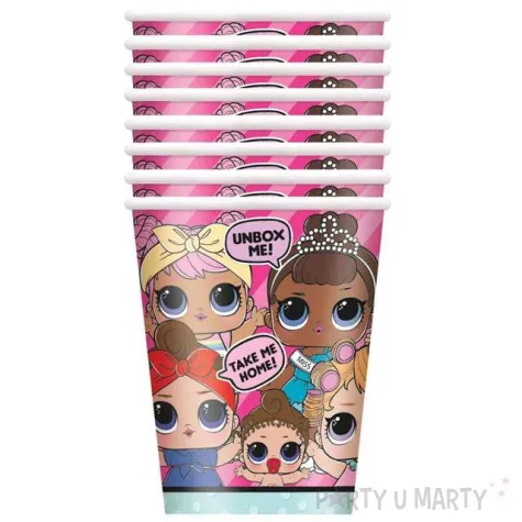 kubeczki papierowe lol surprise 266 ml 8 szt