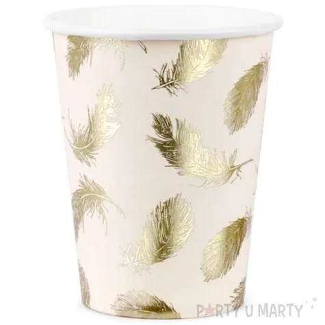 kubeczki papierowe lovely swan partydeco 220 ml 6 szt