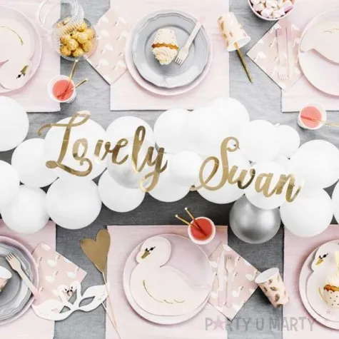 kubeczki papierowe lovely swan partydeco 220 ml 6 szt