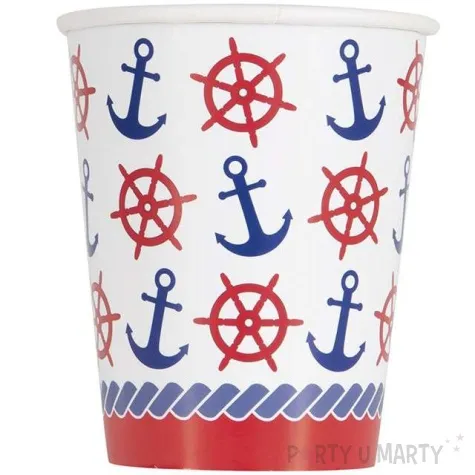 kubeczki papierowe marynarskie unique 266 ml 8 szt
