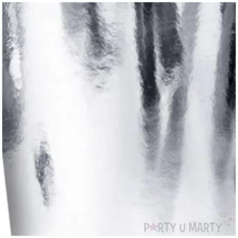 kubeczki papierowe metalik srebrny partydeco 220ml 6 sztuk