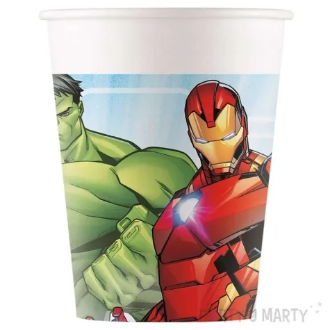 kubeczki papierowe mighty avengers procos 200 ml 8 szt