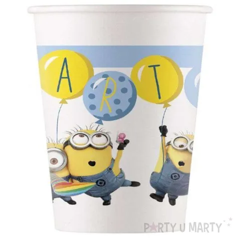 kubeczki papierowe minionki procos 200 ml 8 szt