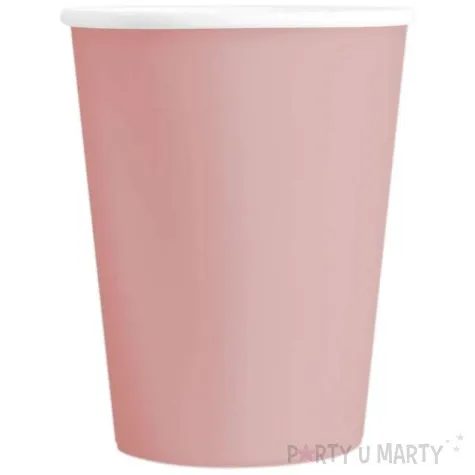 kubeczki papierowe monocolor rozowe partypal 220 ml 6 szt