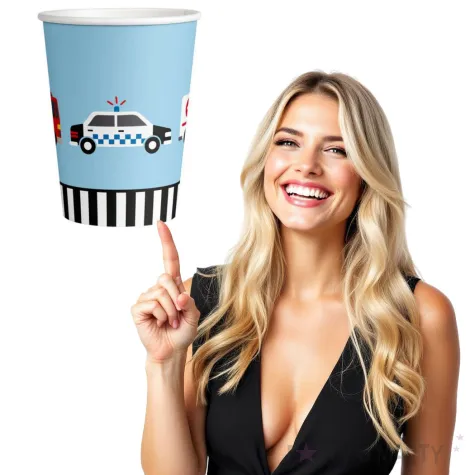 kubeczki papierowe on the road amscan 250 ml 8 szt