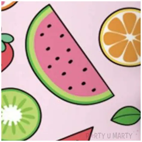 kubeczki papierowe owocowe arbuzy rozowe partypal 6 szt