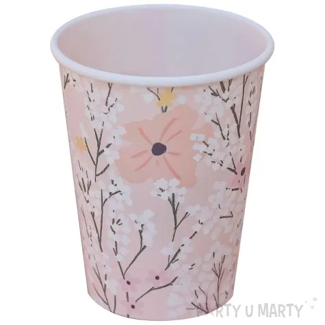 kubeczki papierowe paki kwiatow ginger ray 260 ml 8 szt