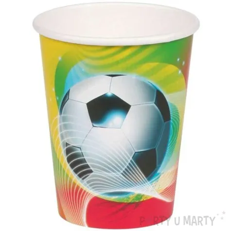 kubeczki papierowe pilka nozna amscan 266ml 8 szt