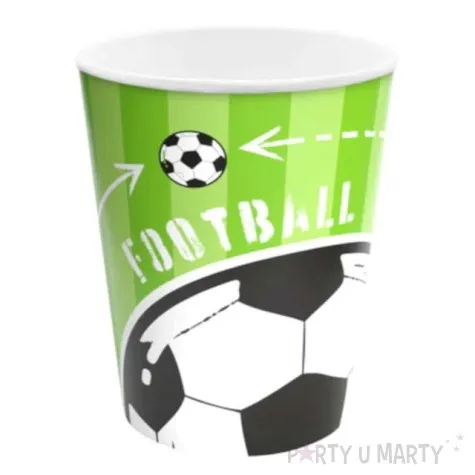 kubeczki papierowe pilka nozna boisko partypal 220 ml 6 szt