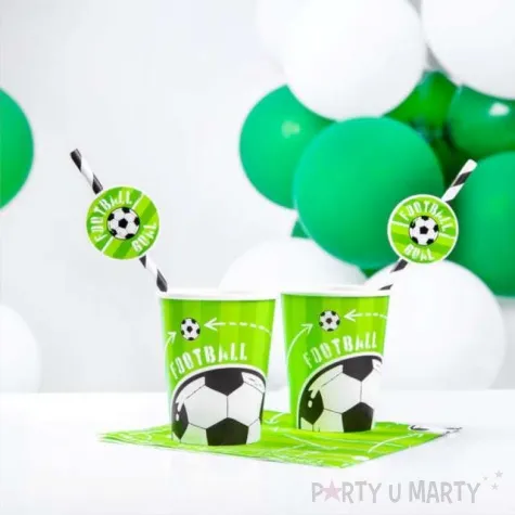 kubeczki papierowe pilka nozna boisko partypal 220 ml 6 szt