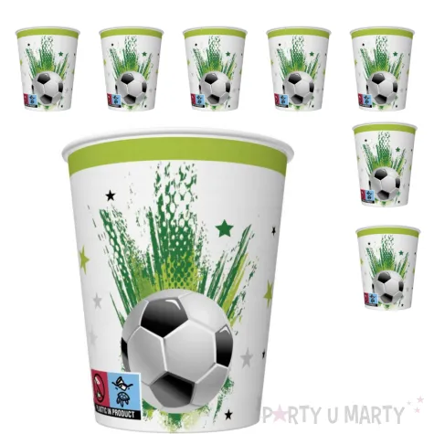 kubeczki papierowe pilka nozna maki 250 ml 8 szt