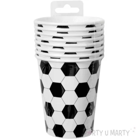 kubeczki papierowe pilka nozna pd football pd party 250 ml 8 szt