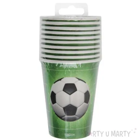 kubeczki papierowe pilka nozna santex 250 ml 10 szt