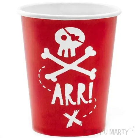 kubeczki papierowe piraci partydeco 220 ml 6 szt