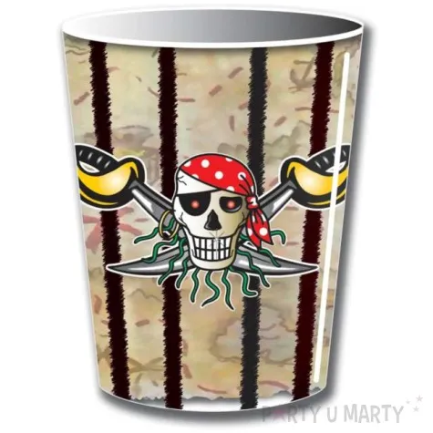 kubeczki papierowe piracka czaszka folat 250 ml 8 szt