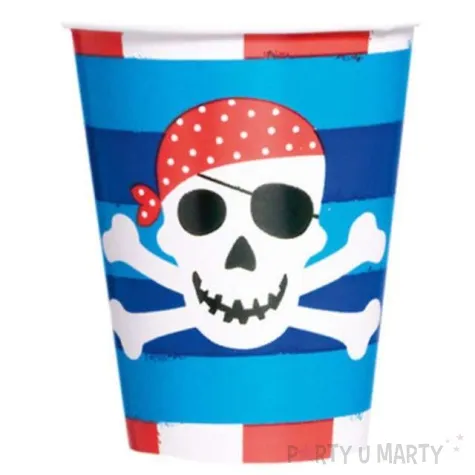 kubeczki papierowe pirates treasure amscan 266 ml 8 szt