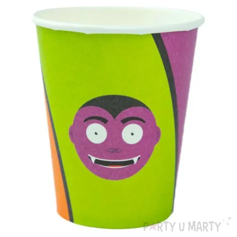 kubeczki papierowe potworki halloween congee 250 ml 6 szt