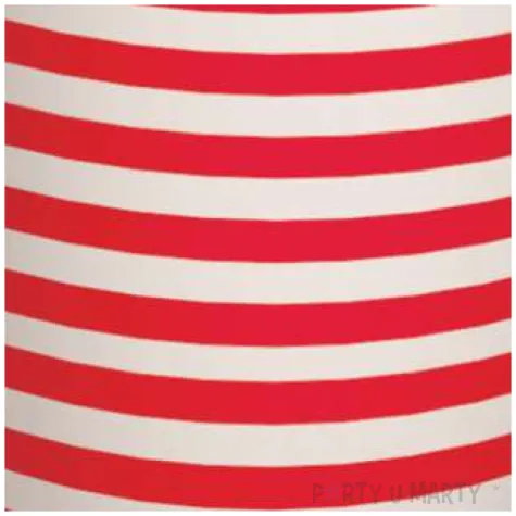 kubeczki papierowe poziome paski bialo czerwone paw 250 ml 10 szt