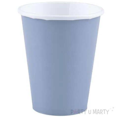 kubeczki papierowe premium amscan niebieski pastelowy 266 ml 20 szt