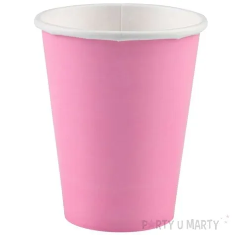 kubeczki papierowe premium amscan rozowy jasny 266 ml 20 szt