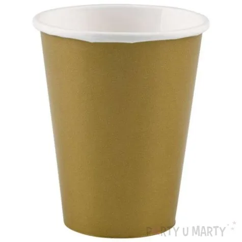 kubeczki papierowe premium amscan zlote 250 ml 8 szt