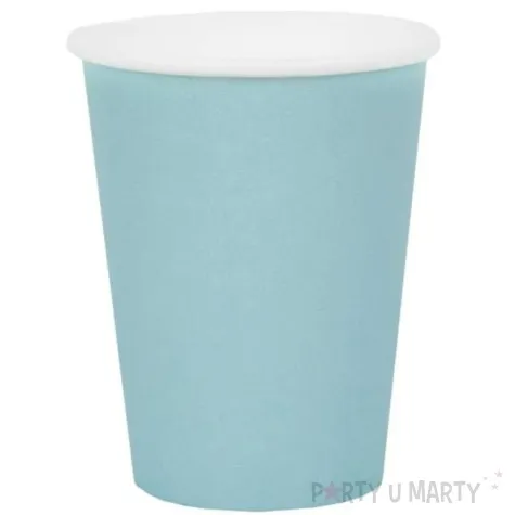 kubeczki papierowe premium blekitne jasne santex 250 ml 10 szt