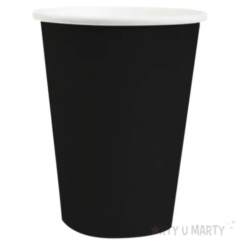 kubeczki papierowe premium czarne santex 250 ml 10 szt