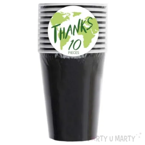 kubeczki papierowe premium pomagranczowe ciemne santex 250 ml 10 szt