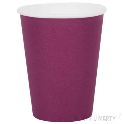 kubeczki papierowe premium purpurowe santex 250 ml 10 szt