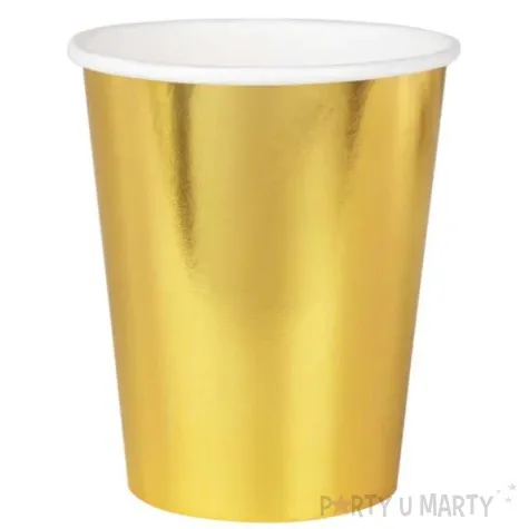 kubeczki papierowe premium zlote partypal 220ml 6 szt