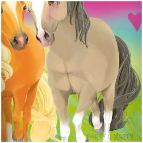 kubeczki papierowe pretty pony amscan 250 ml 8 szt