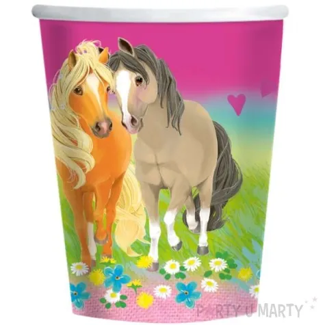 kubeczki papierowe pretty pony amscan 250 ml 8 szt
