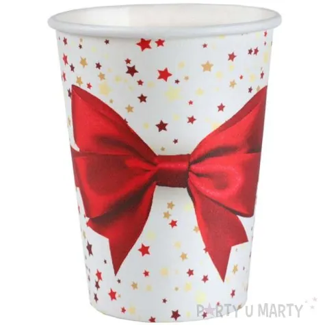 kubeczki papierowe prezent swiateczny santex 250 ml 10 szt