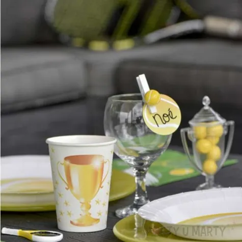 kubeczki papierowe puchar tenis santex 250ml 10 szt