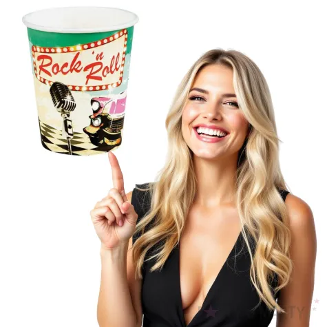 kubeczki papierowe rock and roll boland 250ml 6 szt
