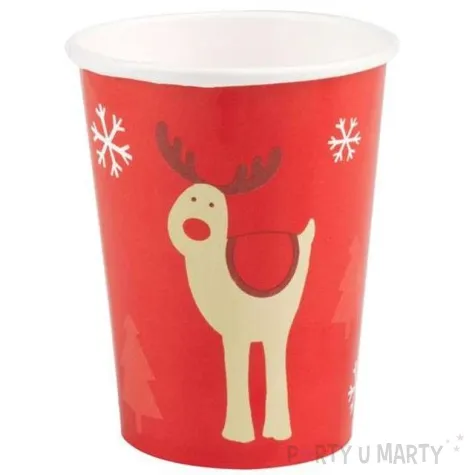 kubeczki papierowe rocking rudolf neviti 230 ml 8 szt