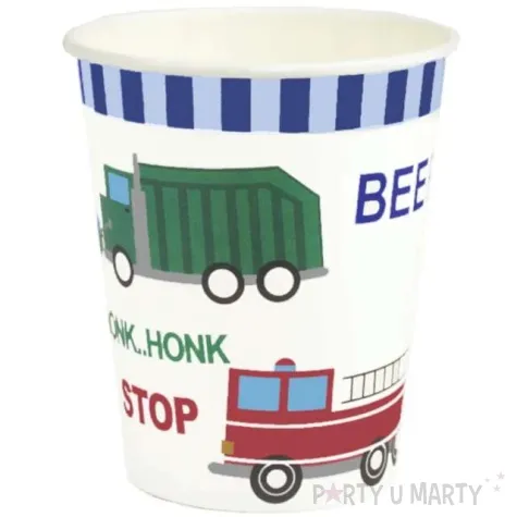 kubeczki papierowe samochody z dzwiekami partypal 6 szt 230 ml