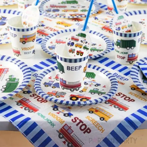 kubeczki papierowe samochody z dzwiekami partypal 6 szt 230 ml