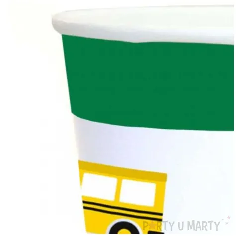 kubeczki papierowe samochodziki congee 250 ml 6 szt