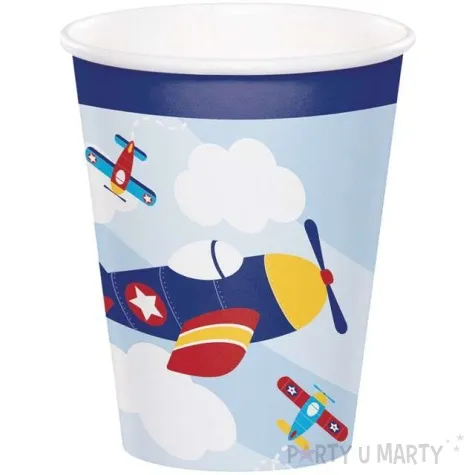 kubeczki papierowe samolot lil flyer airplane creativeconverting 270 ml 8 szt