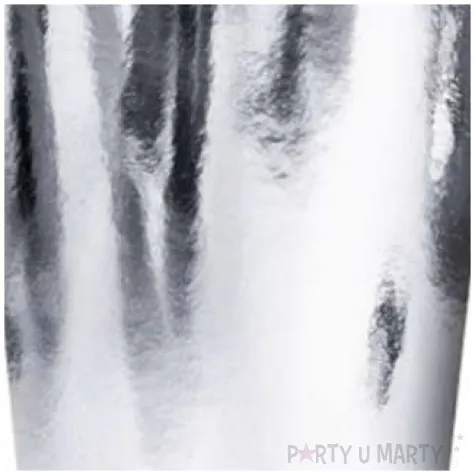 kubeczki papierowe shiny premium srebrny jix 9 cm 6 szt