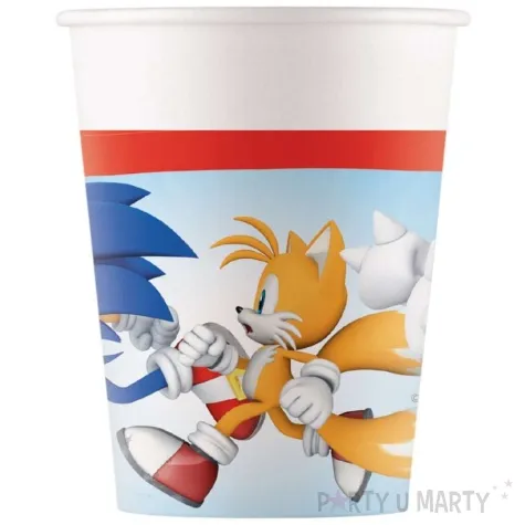 kubeczki papierowe sonic the hedgehog procos 200 ml 8 szt