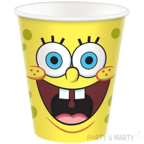 kubeczki papierowe spongebob amscan 250 ml 8 szt
