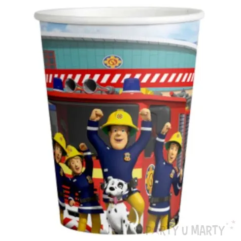 kubeczki papierowe strazak sam amscan 250 ml 8 szt