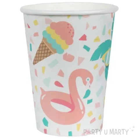 kubeczki papierowe summer smoothie santex 250 ml 10 szt