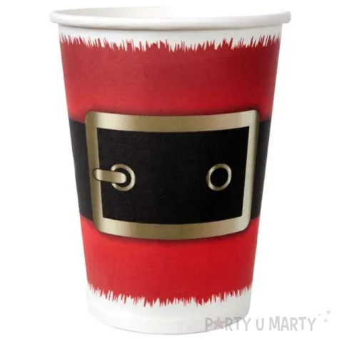 kubeczki papierowe swiety mikolaj pas santex 250 ml 10 szt