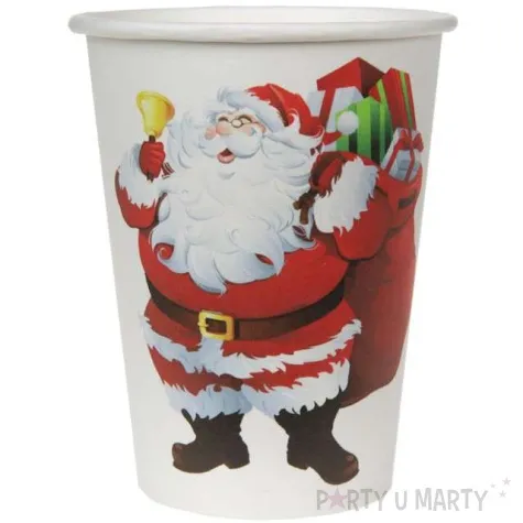kubeczki papierowe swiety mikolaj santex 250 ml 10 szt