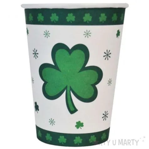 kubeczki papierowe swiety patryk koniczyna funny fashion 270 ml 8 szt