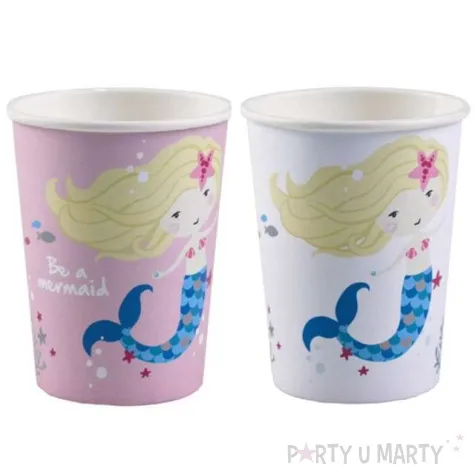 kubeczki papierowe syrenka be a mermaid mix amscan 250 ml 8 szt